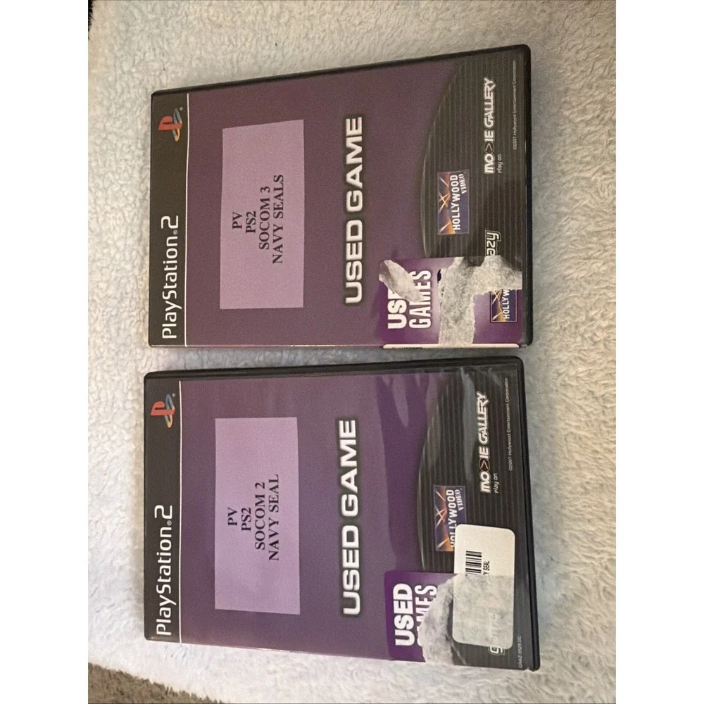 PlayStation 2 PS2 SOCOM II SOCOM III U.S. Navy Seals Greatest Hits Video Game X2